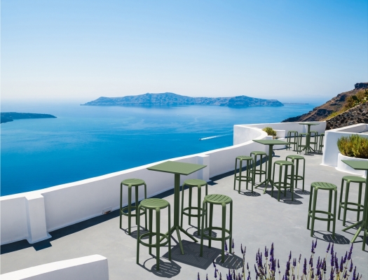 SKY OLIVE GREEN-Tραπέζι Bar