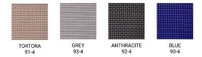 EC-184-W Ξαπλώστρα Αλουμ./Τextilene Anthracite