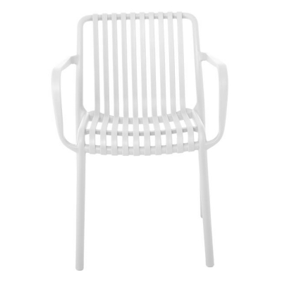 Ε3800,1 - MODA Πολυθρόνα Στοιβαζόμενη PP - UV Άσπρο