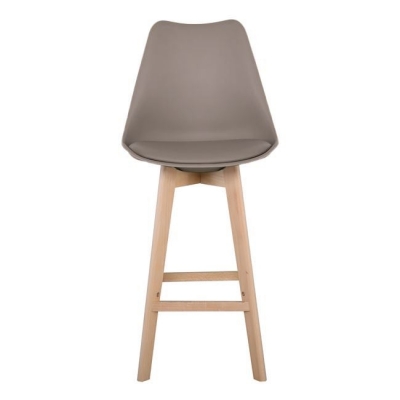 ΕΜ147,91 - MARTIN Σκαμπώ Bar PP Sand Beige - ύψος καθ.67cm (Μοντ/νη ταπετσαρία)