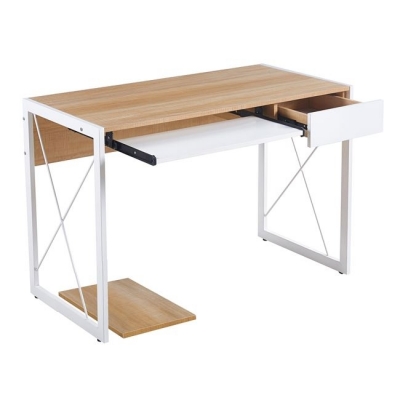 ΕΟ4393 - UNIT Γραφείο Η/Υ, Μέταλλο Βαφή Άσπρο, Melamine Απόχρωση Sonoma ΕΟ4393 - UNIT Γραφείο Η/Υ, Μέταλλο Βαφή Άσπρο, Melamine Απόχρωση Sonoma