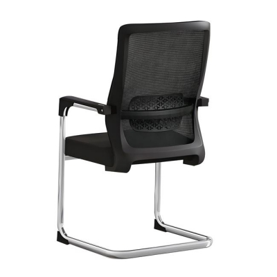 ΕΟ563,1 - VISITOR Πολυθρόνα Γραφείου Επισκέπτη Χρώμιο, Mesh Μαύρο
