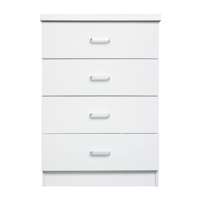 Ε7396,1 - DRAWER Συρταριέρα 4-Συρτάρια 60x40x80cm Άσπρο